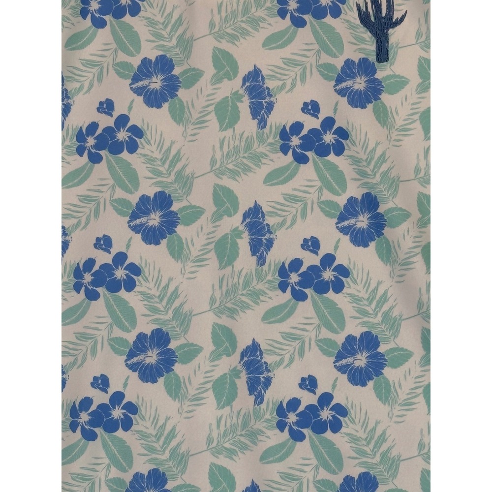 Donald Ross "Mack" Hawaiian Vibes Floral Print Golf Polo Sportswear Stretch Sz L - Picture 4 of 9